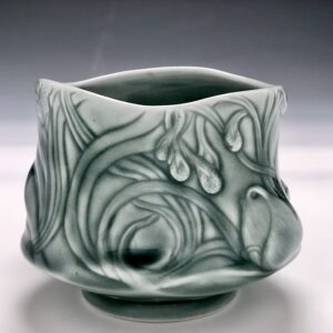 INCISED BIRD /BERRIES/LEAFS MUG' by ELAINE COLEMAN