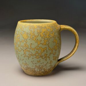 Barrel Mug in Green Stardust' by Ben Owen III