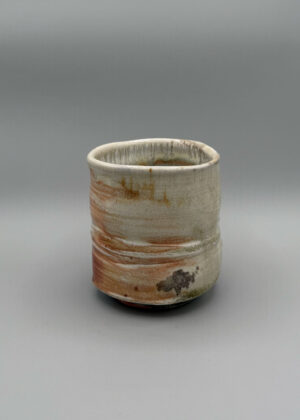Stoneware woodfire cup 2' by Doug Casebeer
